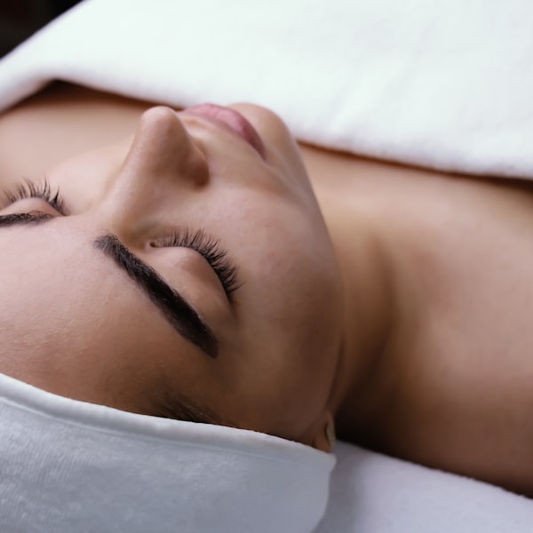A relaxing facial treatment