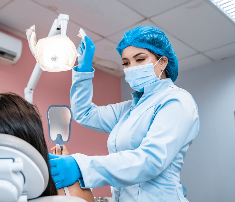 A Meridian dentist caring for a patient
